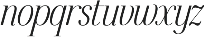 Fifty Fifty Medium Italic otf (500) Font LOWERCASE