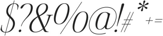 Fifty Fifty Regular Italic otf (400) Font OTHER CHARS