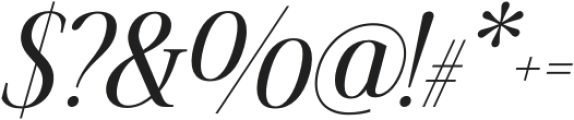 Fifty Fifty SemiBold Italic otf (600) Font OTHER CHARS