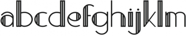 Fifty Four Regular- Lines otf (400) Font LOWERCASE