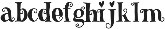 Fig & Lemon Font - Curly Regular otf (400) Font LOWERCASE