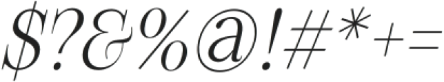 Figo Shiftz Editorial Extra Light Italic otf (200) Font OTHER CHARS