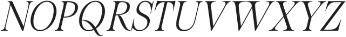 Figo Shiftz Editorial Extra Light Italic otf (200) Font UPPERCASE
