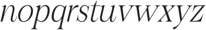 Figo Shiftz Editorial Extra Light Italic otf (200) Font LOWERCASE