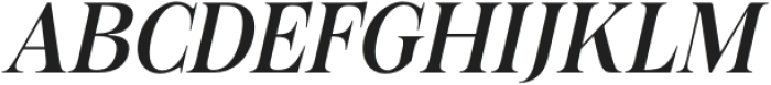 Figo Shiftz Editorial Medium Italic otf (500) Font UPPERCASE