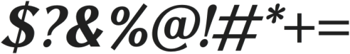Figura Sans Extrabold Italic otf (700) Font OTHER CHARS