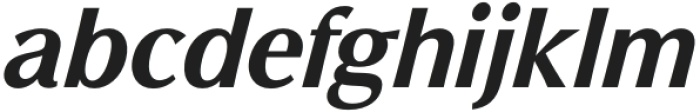 Figura Sans Extrabold Italic otf (700) Font LOWERCASE