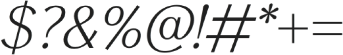 Figura Sans Italic otf (400) Font OTHER CHARS