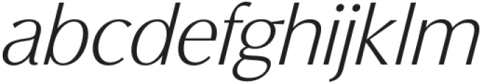 Figura Sans Italic otf (400) Font LOWERCASE