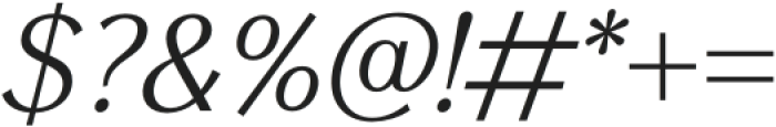 Figura Sans Medium Italic otf (500) Font OTHER CHARS