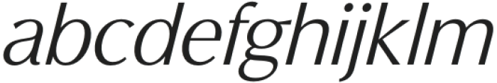 Figura Sans Medium Italic otf (500) Font LOWERCASE