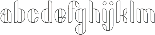 Fika VP Outline otf (400) Font LOWERCASE