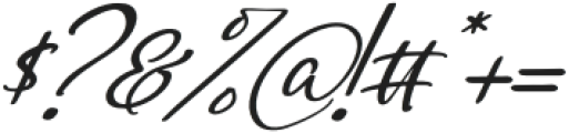 Fikashu Italic otf (400) Font OTHER CHARS