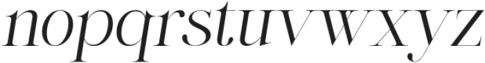 Fikus Italic otf (400) Font LOWERCASE