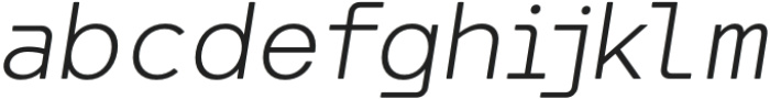 Filamint Soft V.001 Extra Light Italic otf (200) Font LOWERCASE