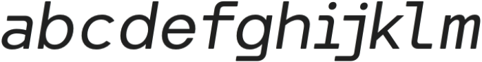FilamintSoftV001-Italic otf (400) Font LOWERCASE