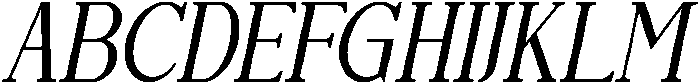 Filarencia Italic otf (400) Font UPPERCASE