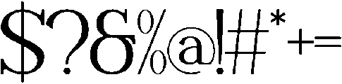 Filarencia otf (400) Font OTHER CHARS