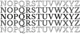 Filled Regular otf (400) Font UPPERCASE