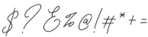 Fillmade Signature Regular otf (400) Font OTHER CHARS