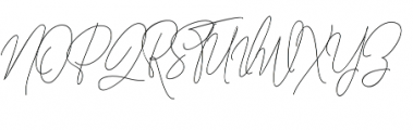 Fillmade Signature Regular otf (400) Font UPPERCASE