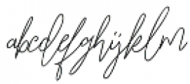 Fillmade Signature Regular otf (400) Font LOWERCASE