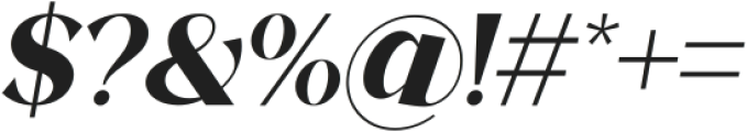 Filora Italic otf (400) Font OTHER CHARS