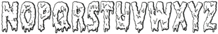 Filthy Creation Drop Shadow otf (400) Font UPPERCASE