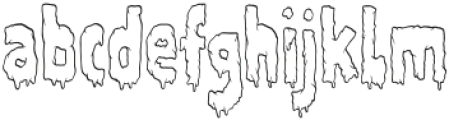 Filthy Creation Outer Alt otf (400) Font LOWERCASE