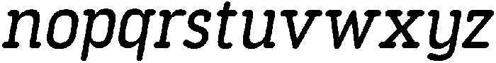 FinalistRoundSlab-BoldItalic otf (700) Font LOWERCASE