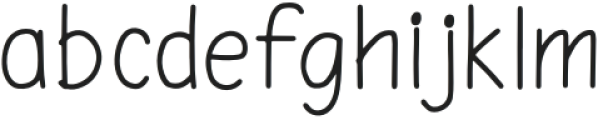 FineLine Note Regular otf (400) Font LOWERCASE