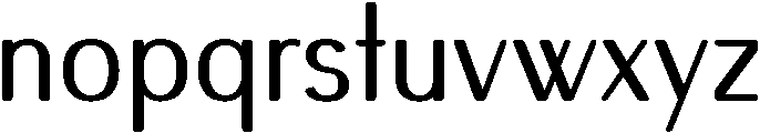 Finesse otf (400) Font LOWERCASE