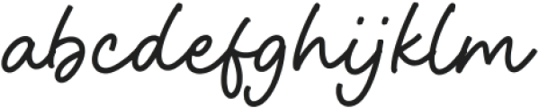 Fingerline otf (400) Font LOWERCASE