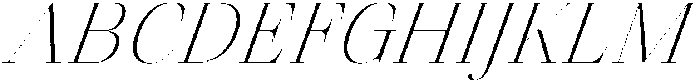 Finico Extra Light Italic otf (200) Font UPPERCASE
