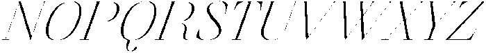 Finico Extra Light Italic otf (200) Font UPPERCASE