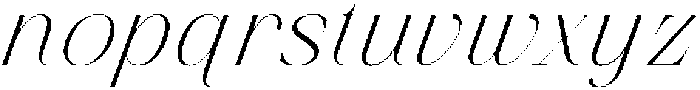Finico Extra Light Italic otf (200) Font LOWERCASE