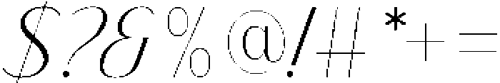 Finico Sans Extra Light Italic otf (200) Font OTHER CHARS