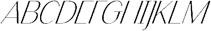 Finico Sans Extra Light Italic otf (200) Font UPPERCASE