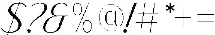 Finico Sans Light Italic otf (300) Font OTHER CHARS
