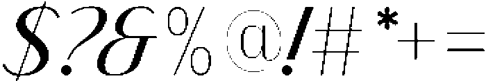 Finico Sans Medium Italic otf (500) Font OTHER CHARS