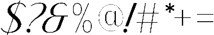 Finico Sans Regular Italic otf (400) Font OTHER CHARS