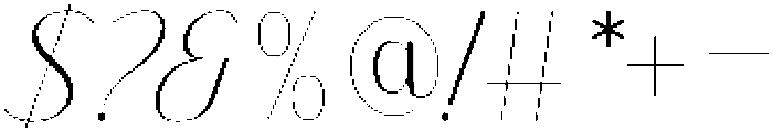 Finico Sans Thin Italic otf (100) Font OTHER CHARS