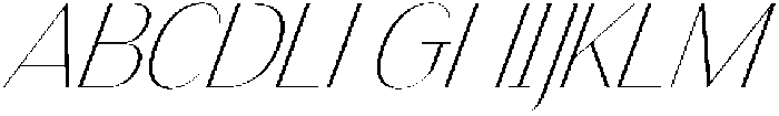 Finico Sans Thin Italic otf (100) Font UPPERCASE