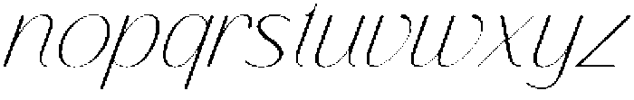 Finico Sans Thin Italic otf (100) Font LOWERCASE