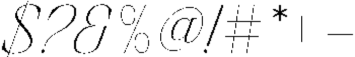 Finico Thin Italic otf (100) Font OTHER CHARS