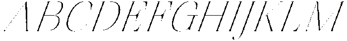 Finico Thin Italic otf (100) Font UPPERCASE