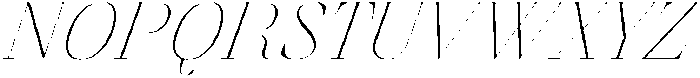 Finico Thin Italic otf (100) Font UPPERCASE