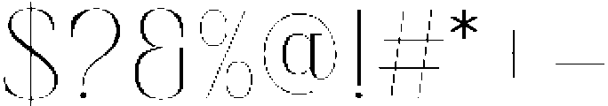 Finico Thin otf (100) Font OTHER CHARS
