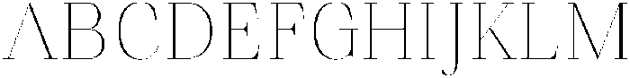 Finico Thin otf (100) Font UPPERCASE