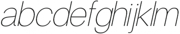 Finis Text Hairline Italic otf (100) Font LOWERCASE